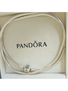 Genuine PANDORA Moments Snake Chain Necklace S925 ALE 19.9”